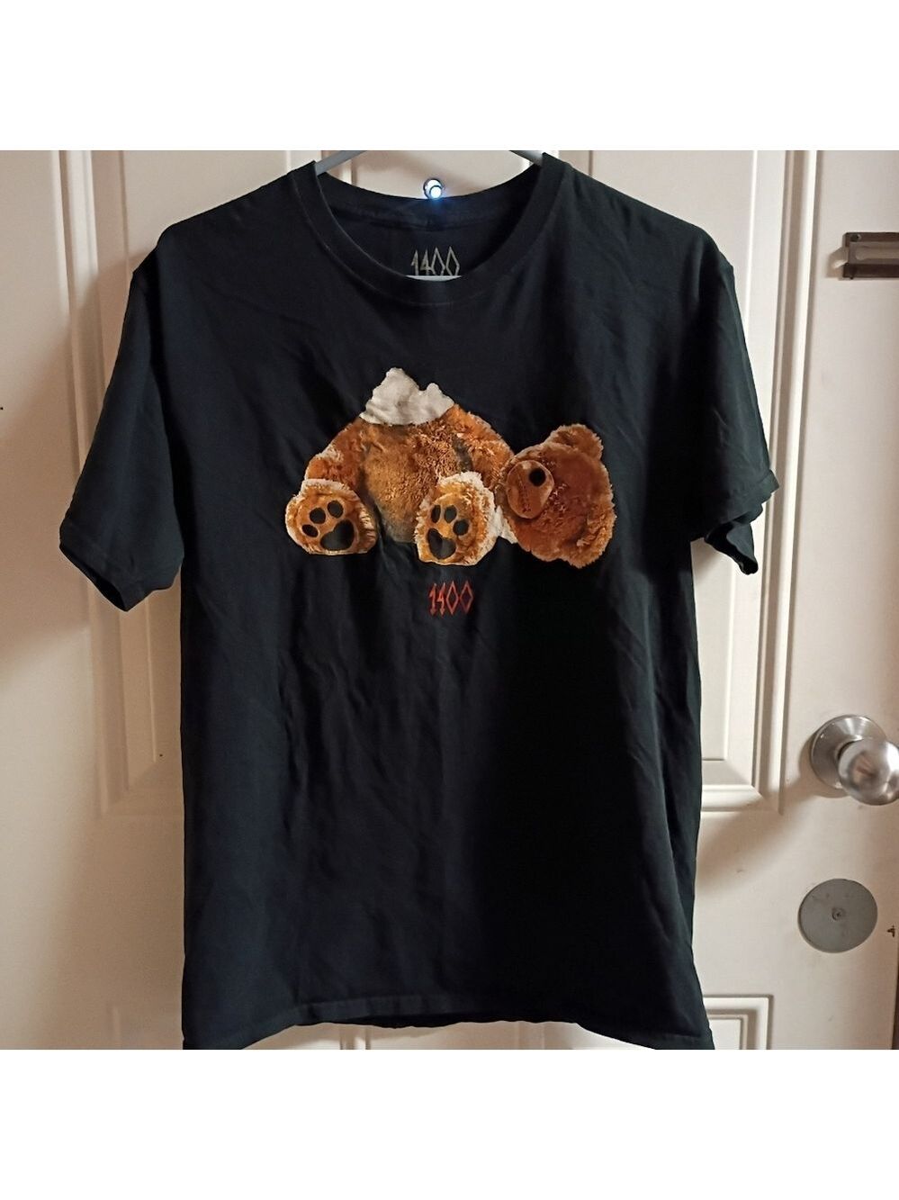 2/$10 Spencer's Unalive Teddy 1400 Graphic Tee Size Medium